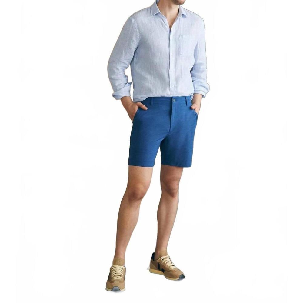 NEW FAHERTY belt loop all day shorts in navy